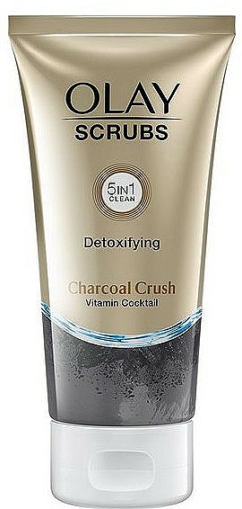 Detoksykujący peeling do twarzy z węglem drzewnym - Olay Scrubs Detoxifying Charcoal Crush — Zdjęcie N1