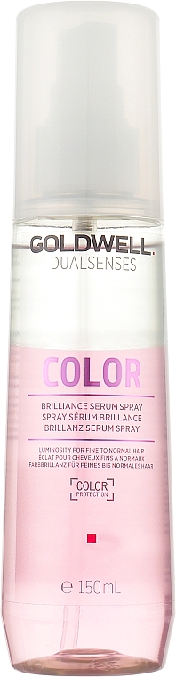Nabłyszczające serum w sprayu do włosów farbowanych - Goldwell Dualsenses Color Brilliance Serum Spray