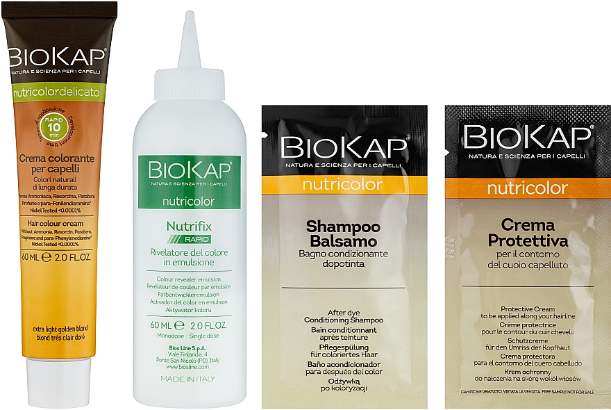 Farba do włosów - BiosLine Biokap Nutricolor Delicato Rapid — Zdjęcie N2