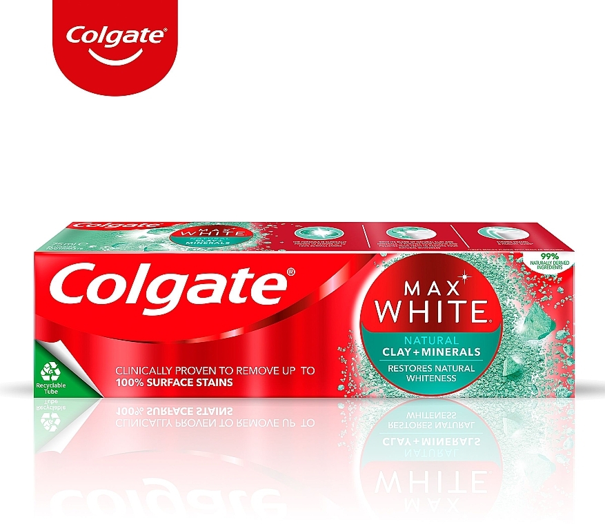 Wybielająca pasta do zębów z glinką i minerałami - Colgate Max White Clay & Minerals — Zdjęcie N6