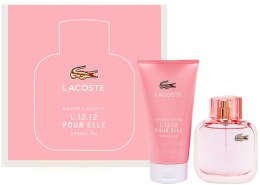 Kup Lacoste Eau De L.12.12 Pour Elle Sparkling - Zestaw (edt 90 ml + sh/gel 150 ml)