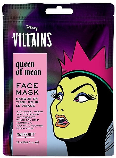 Nawilżająca maseczka do twarzy - Mad Beauty Disney Villains Evil Queen Face Mask — Zdjęcie N1