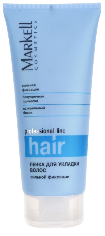 Silnie utrwalająca pianka do stylizacji włosów - Markell Cosmetics Professional Hair Line — Zdjęcie N1
