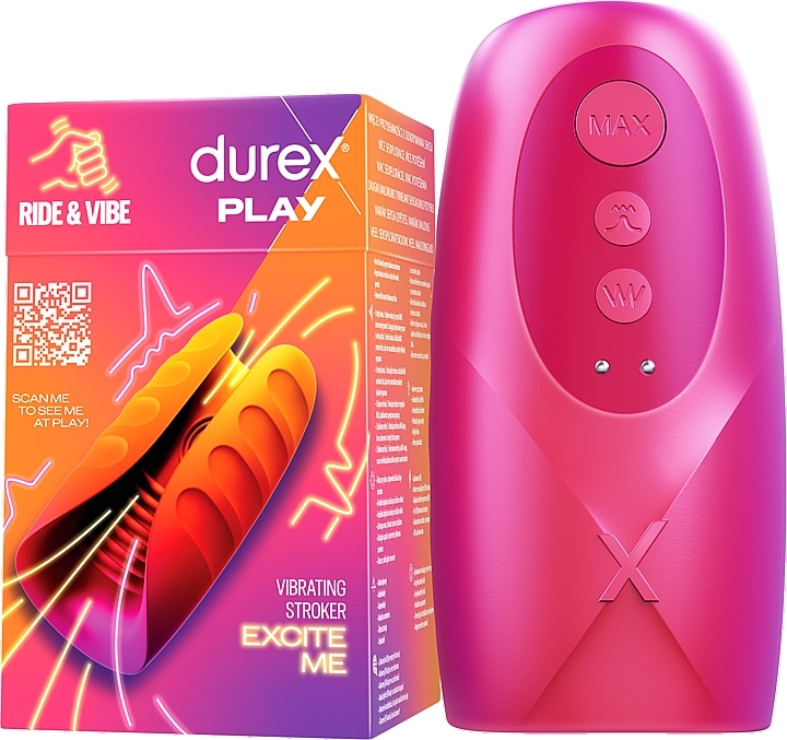 Masturbator wibracyjny - Durex Play Ride & Vibe Vibrating Stroker — Zdjęcie N1