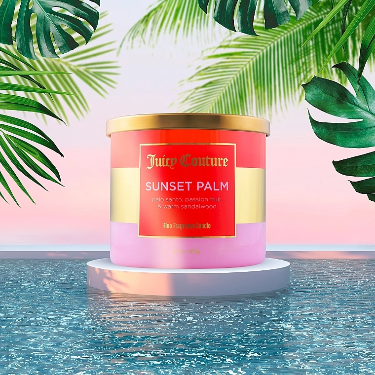 Świeca zapachowa - Juicy Couture Sunset Palm Fine Fragrance Candle — Zdjęcie N3