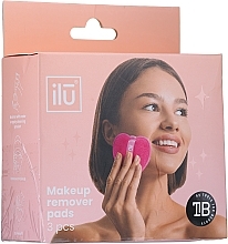 PRZECENA! Płatki do demakijażu, różowe - Ilu Makeup Remover Pads Hot Pink * — Zdjęcie N3