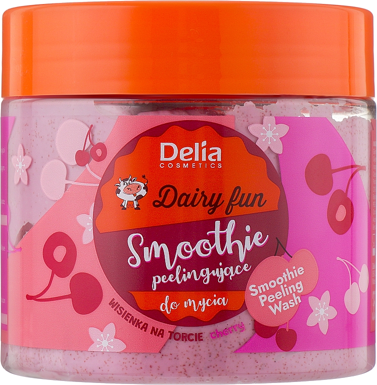 Smoothie peelingujące do mycia Wisienka na torcie - Delia Dairy Fun — Zdjęcie N1