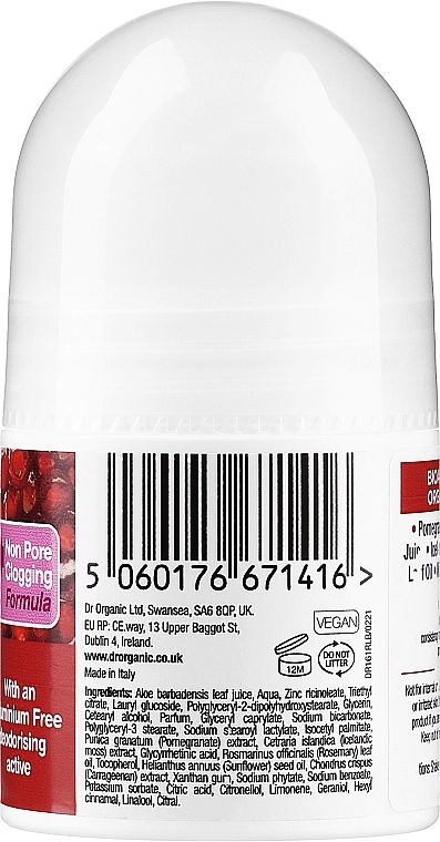 Dezodorant Granat - Dr Organic Bioactive Skincare Pomegranate Deodorant — Zdjęcie N2