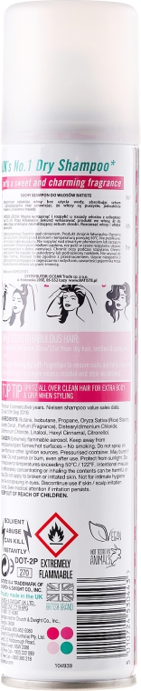 Suchy szampon do włosów - Batiste Dry Shampoo Nice Sweet And Charming — Zdjęcie N4