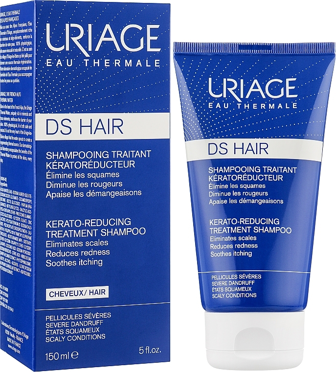 Keratolityczny szampon przeciwłupieżowy do włosów - Uriage DS Hair Kerato-Reducing Treatment Shampoo — Zdjęcie N2