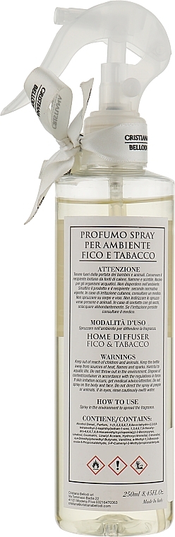 Spray aromatyczny do domu z olejkami eterycznymi i alkoholem Figa i Tytoń - Cristiana Bellodi — Zdjęcie N3
