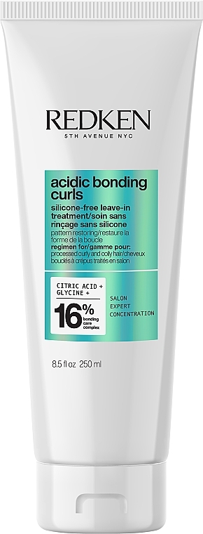 Krem bez spłukiwania do włosów kręconych - Redken Acidic Bonding Curls Silicone-Free Leave-in Treatment — Zdjęcie N1