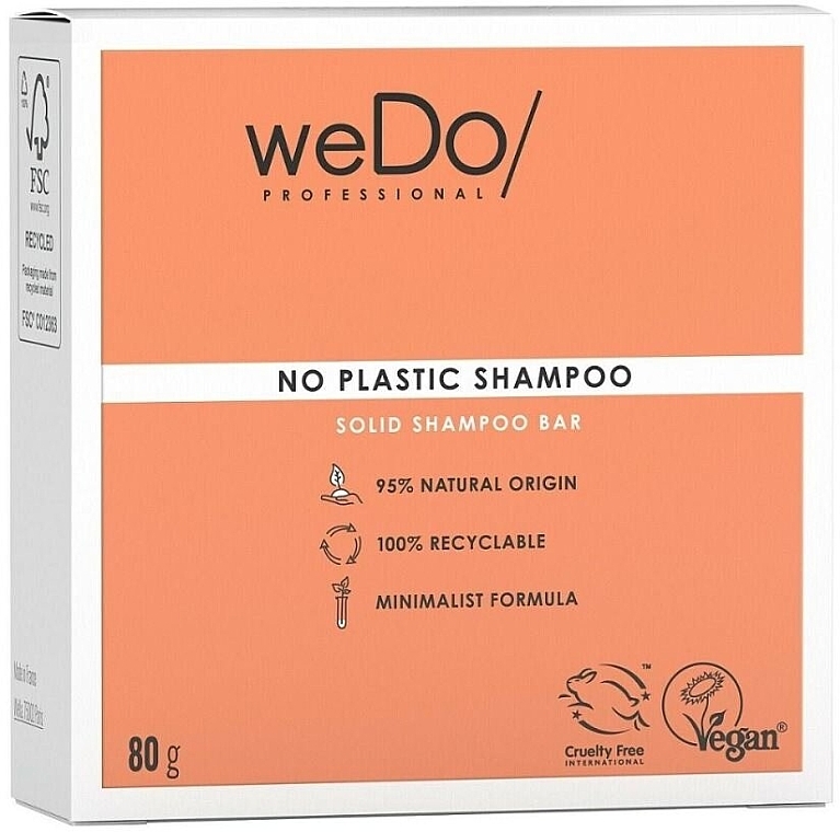 Nawilżający szampon w kostce - WeDo Professional No Plastic Solid Shampoo Bar — Zdjęcie N4