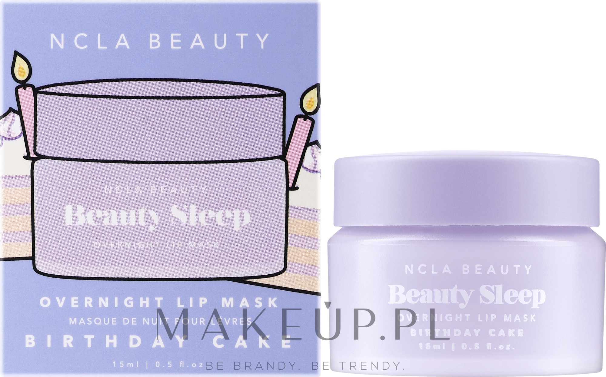 Maska do ust na noc - NCLA Beauty Beauty Sleep Overnight Lip Mask Birthday Cake — Zdjęcie 15 ml