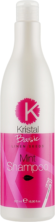 Miętowy szampon do włosów - BBcos Kristal Basic Mint Shampoo — Zdjęcie N1