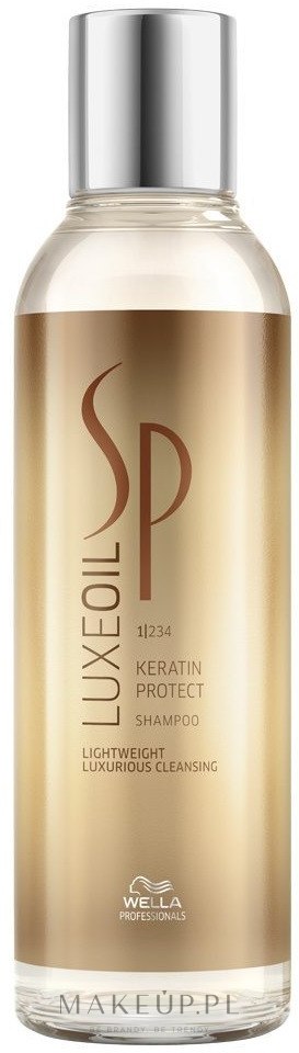 Keratynowy szampon regenerujący do włosów zniszczonych i suchych - Wella SP Luxe Oil Keratin Protect Shampoo — Zdjęcie 200 ml