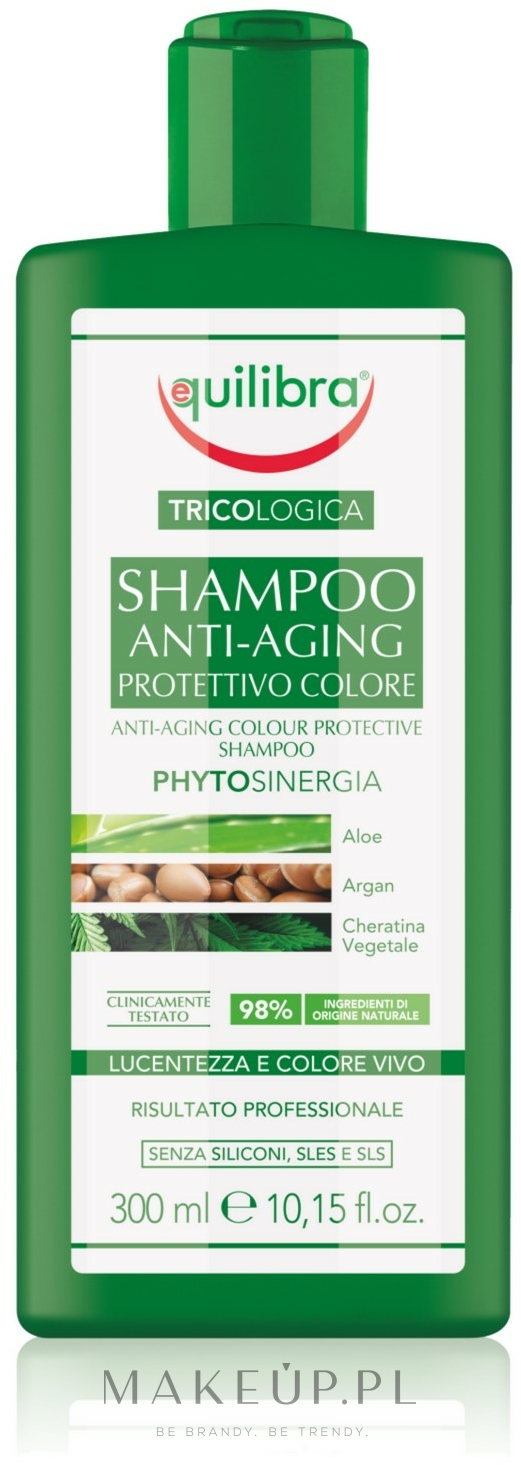 Odżywczy szampon do włosów farbowanych - Equilibra Tricologica Anti-Aging Color Protective Shampoo — Zdjęcie 300 ml