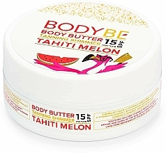Kup Przeciwsłoneczny krem do ciała z efektem połyskującym SPF15 - Bodybe Body Butter Tanning Shimmer SPF15 Tahiti Melon