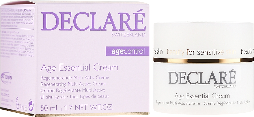 Przeciwzmarszczkowy krem do twarzy na bazie wyciągu z piwonii - Declaré Age Control Age Essential Cream — Zdjęcie N1