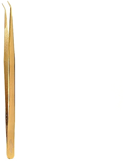 Pęseta zakrzywiona 40°, 016, złota - Lena Lashes — Zdjęcie N2