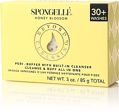 Kup Piankowa gąbka do stóp wielokrotnego użytku - Spongelle Honey Blossom Pedi-Buffer With Built-In Cleanser