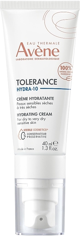 Krem nawilżający - Avene Tolerance Hydra-10 Hydrating Cream — Zdjęcie N1