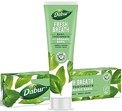 Pasta do zębów z organiczną bazylią - Dabur Fresh Breath Basil Toothpaste — Zdjęcie N1