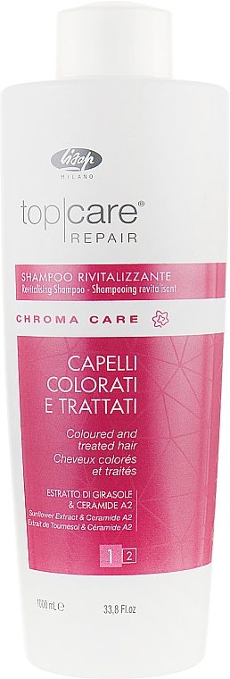 Szampon regenerujący do włosów - Lisap Top Care Repair Chroma Care Revitalising Shampoo  — Zdjęcie N3