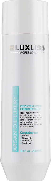 Intensywnie nawilżająca odżywka do włosów z olejem arganowym - Luxliss Intensive Moisture Conditioner — Zdjęcie N1