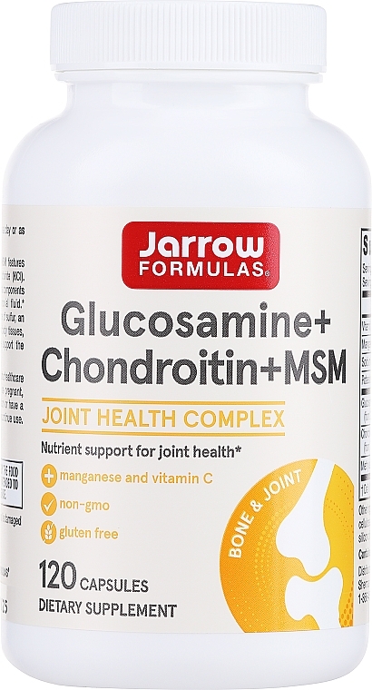 Suplementy odżywcze - Jarrow Formulas Glucosamine + Chondroitin + MSM — Zdjęcie N1