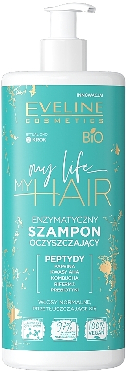 Enzymatyczny szampon oczyszczający - Eveline Cosmetics My Life My Hair — Zdjęcie N1