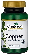 Suplement diety Miedź, 2 mg - Swanson Copper — Zdjęcie N2