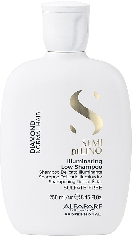Rozświetlający szampon do włosów - AlfaParf Semi Di Lino Diamond Illuminating Low Shampoo — Zdjęcie N1