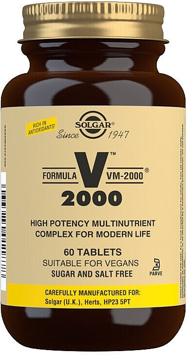 Kompleks witaminowy Formuła Vm-2000 w tabletkach - Solgar Multinutrient Complex — Zdjęcie N1