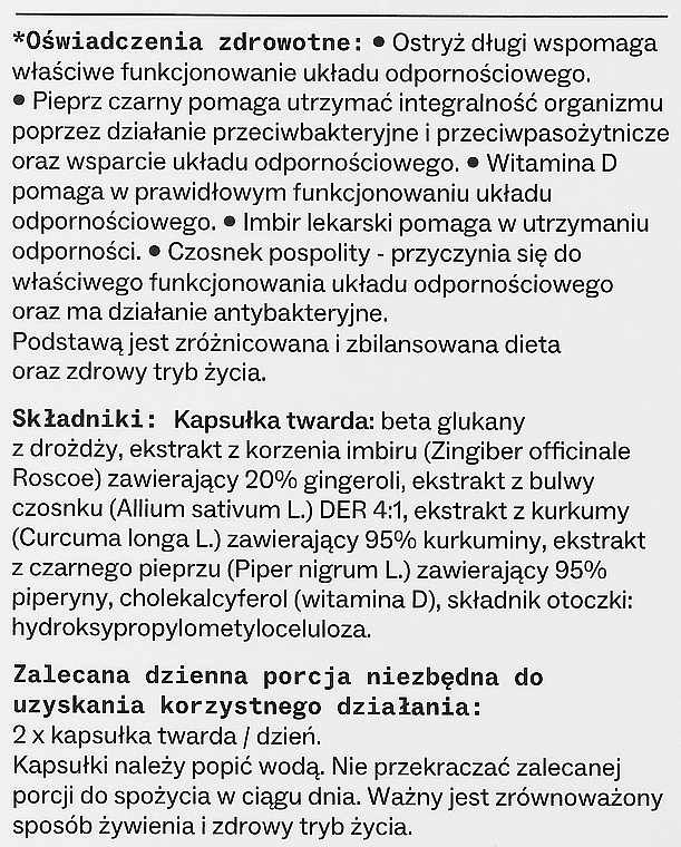 PRZECENA! Suplement diety Na odporność - Sundose For First Aid Immunity Suplement Diety * — Zdjęcie N3