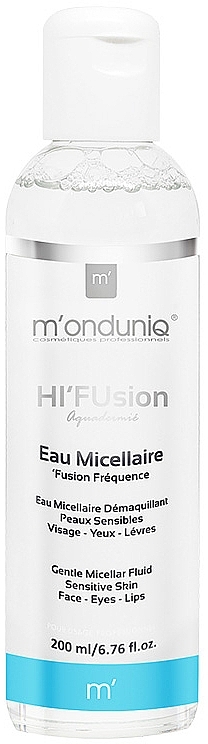 Płyn micelarny do delikatnego usuwania makijażu - M'onduniq HI'Fusion Gentle Micellar Fluid Sensitive Skin — Zdjęcie N1