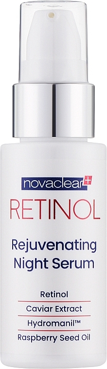 Przeciwstarzeniowe serum do twarzy - Novaclear Retinol Rejuvenating Night Serum — Zdjęcie N1