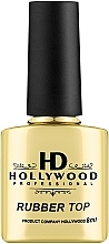 Top coat do lakieru żelowego - HD Hollywood Rubber Top Sticky — Zdjęcie N1