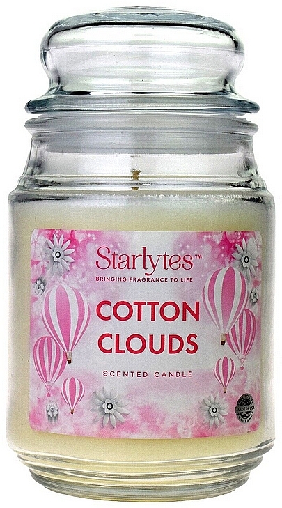 Świeca w szklanym słoju - Starlytes Cotton Clouds Scented Candle — Zdjęcie N1