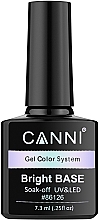 Baza do lakieru hybrydowego - Canni Gel Color System Bright Base  — Zdjęcie N1