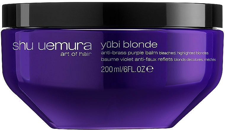Maseczka neutralizująca żółtawe odcienie - Shu Uemura Art Of Hair Yubi Blonde Anti Brass Purple Balm — Zdjęcie N1