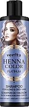 Szampon do włosów blond i siwych z ekstraktem z chabra - Venita Henna Color Shampoo Platinum — Zdjęcie N1