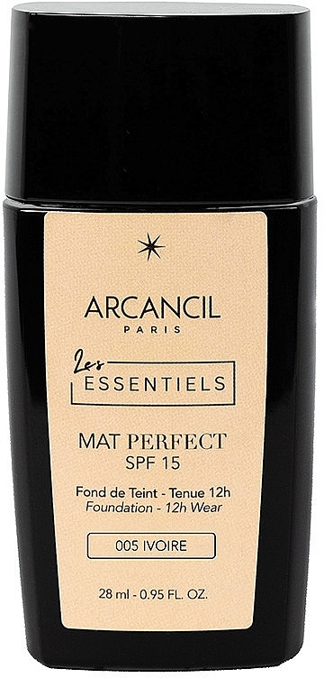 Nawilżający podkład do twarzy - Arcancil Paris Les Essentiels Mat Perfect Foundation SPF15 — Zdjęcie N1