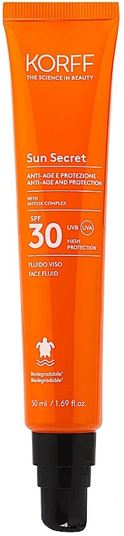 Krem-fluid do twarzy SPF 30 - Korff Sun Secret Fluido Viso SPF 30 — Zdjęcie N1