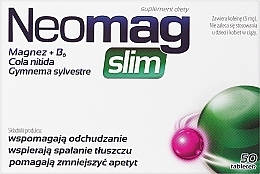 Suplement diety wspomagający odchudzanie, w tabletkach - Aflofarm Neomag Slim — Zdjęcie N1