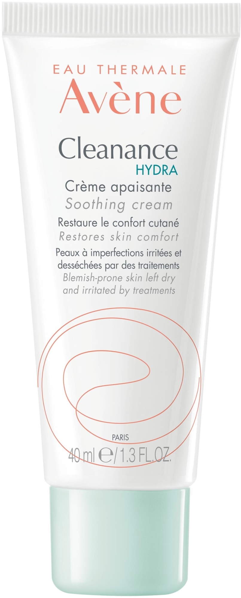 Łagodzący krem do skóry po kuracjach przeciwtrądzikowych - Avene Cleanance Hydra Soothing Cream — Zdjęcie 40 ml