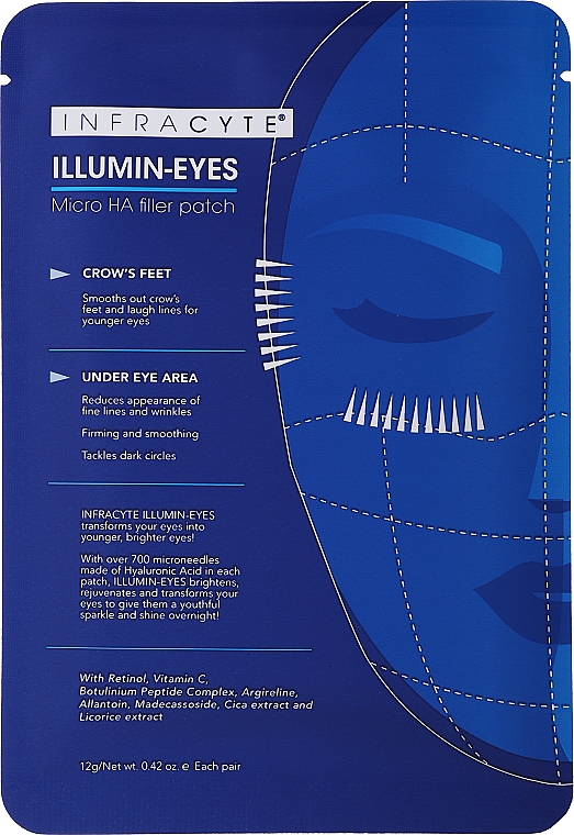 Rozświetlające płatki pod oczy - Infracyte Illumin-eyes Micro Ha Filler Patch — Zdjęcie N2