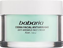 Przeciwzmarszczkowy krem do twarzy z aloesem - Babaria Aloe Vera Anti-Wrinkle Face Cream — Zdjęcie N1