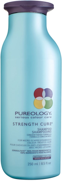 Wzmacniający szampon do włosów zniszczonych - Pureology Strength Cure Shampoo — Zdjęcie N1