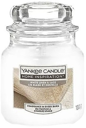 Świeca zapachowa w słoiku - Yankee Candle Home Inspiration White Linen & Lace — Zdjęcie N1